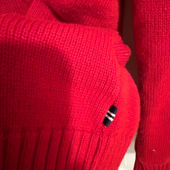 Nautica Boys Red quarter zip pullover sweater, size 7. Like new condition. - Picture 4 of 5